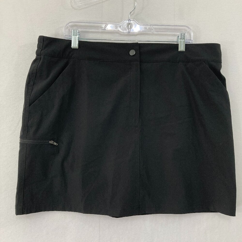 New‎ 32 Cool Skorts size XL Black Active Stretch Workout Golf Pickleball Comfy